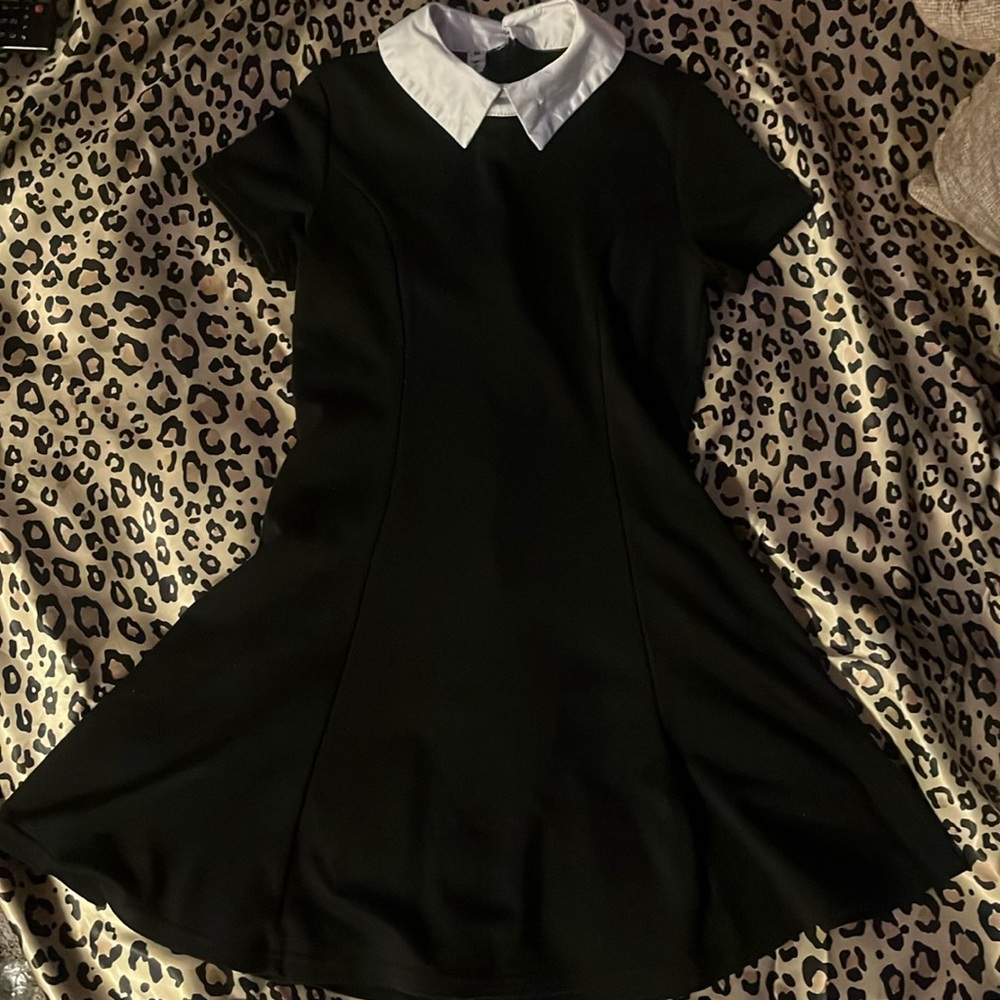 Black Dress with White collar